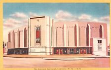 Postcard WV Charleston West Virginia Municipal Auditorium Linen Vintage PC G5667 picture