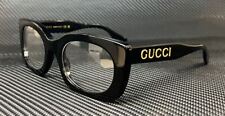 GUCCI GG1154O 001 Black Gold Women's 53 mm Eyeglasses picture