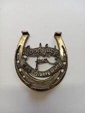 Vintage GOOD LUCK From DISNEYLAND Metal HORSESHOE Souvenir picture