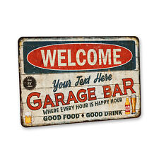 Personalized Garage Bar Sign Home Bar Decor Shop Bar Metal Pub Sign 108122002162 picture