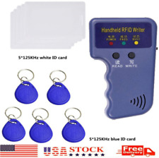 Handheld RFID ID Card Copier Key Reader Writer Duplicator 125KHz+10PCS Tags USA picture