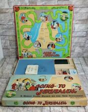 Going To Jerusalem Vintage 1955 Parker Brothers Bible Board Game (Not Complete) picture