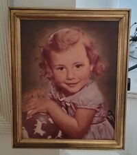 Vtg Original Portrait of a Little Girl  picture