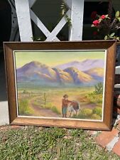 Vintage Oil Painting By E. S. Verburg 33inches x 27inches Framed picture