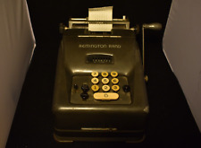 Vintage 1940s Remington Rand Adding/Calculating Machine Working w/ Paper & Ink picture