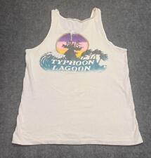 Vintage Disney Typhoon Lagoon T-Shirt Size L White Graphic Cotton Single Stitch picture