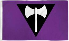 3x5 Purple Lesbian Pride Flag 3x5ft with Grommets LGBTQIA Lesbian Ax Pride Labry picture