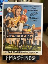 1950 Kyle Rote EAST WEST SHRINE All Star GAME Football Program Dale DODRILL picture