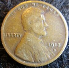 1913-D Lincoln Wheat Cent-Penny    Decent  Coin     419246 picture