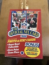 Vintage 1989 Pro Set NFL Football Series 1 Full Wax Box of 36 Unopened Packs picture