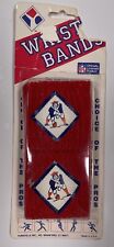 Vintage New England Patriots NFL Wrist Bands - New in Package Deadstock picture