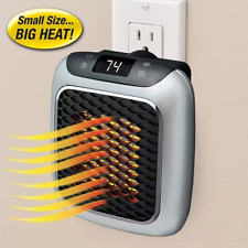 Portable Electric Space Heater Mini Fan With Remote Control Wall Sockets New picture