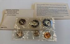 1965 S.S. US Treasury Mint Uncirculated 5 Coin Set 40% Silver Half Dollar Sealed picture
