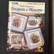 Leisure Arts Cross Stitch Pattern Book Paula Vaughan's Bouquets & Blossoms picture