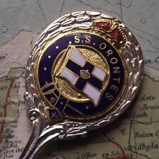 Vintage SS Orontes Emmigrant Ship Orient Shipping Line Enamel Spoon B picture