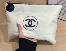 Chanel Beauty Gift White Puffy Makeup Bag Pouch Clutch Cosmetic Case NEW Vip picture