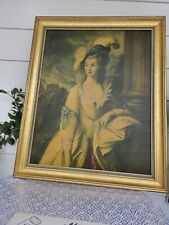 1890s The Honorable Mrs Graham After Thomas Gainsborough Mezzotint Engraving picture
