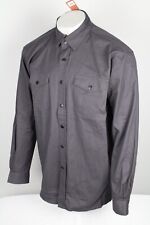 Roper Men's Snap Western Shirt Twill Long Sleeve Layering Gray Heavyweight picture