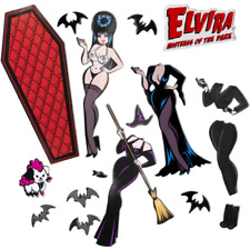 Kreepsville 666 Elvira Mistress of The Dark Coffin Dress Up Magnet Set Toy NEW picture
