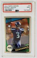2012 Topps Chrome Russell Wilson 1984 Inserts PSA 9 Mint picture