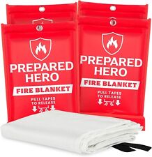 Prepared Hero Emergency Fire Blanket - 4 Pack - Fire Suppression Blanket for Kit picture