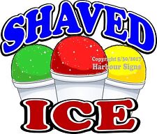 Shaved Ice DECAL (Choose Your Size) Concession Food Truck Sign Sticker  picture