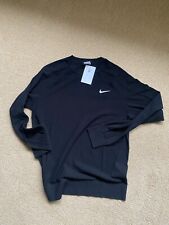 Tiger Woods TW Black Nike Knit Golf Pullover Sweater Mens Medium-Tall picture