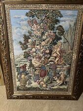 Very Pretty Vintage Aubusson Style Tapestry picture