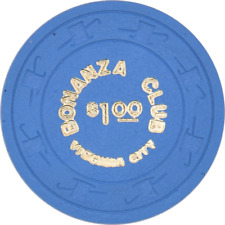 Bonanza Club Casino Virginia City Nevada $1 Chip 1973 picture