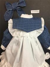 American Girl Samantha Play Outfit~Dress~Pinafore~Hair Ribbon~Pleasant Company picture