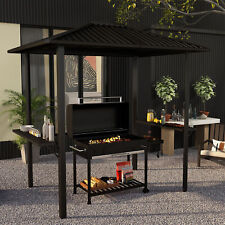 Outsunny 6' x 8' Hardtop Grill Gazebo with Metal Roof and Aluminum Frame picture