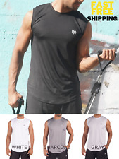 4 PACK Mens Dri-Fit Workout Running Cooling Performance T-Shirt Sleeveless Tee picture