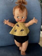 Vintage 60's Pebbles Flintstone Baby Doll (Hard Body) Hanna-Barbera Ideal Toy Co picture