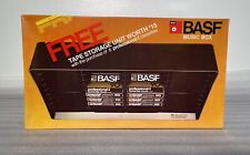 NOS BASF MUSIC BOX: 6 PROFESSIONAL I 90 MIN TYPE 1 CASSETTE TAPES + STORAGE UNIT picture