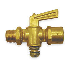 GRAINGER APPROVED 6824 Ground Plug Valve,1/8 In,30 PSI,Brass picture