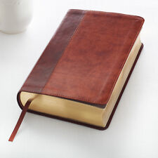  The Holy Bible King James Version Giant Print Tan/Brown / Jesus words in red picture