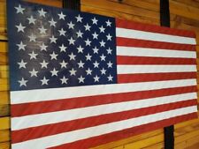 Large Americn Handmade Wavy Wood Flag Quality Craftsmanship 19x37 picture
