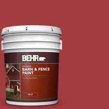5 gal Red Exterior Oil-Latex Barn & Fence Paint Resists Mildew Livestock Safe picture