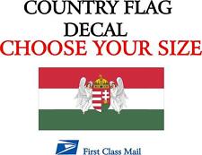 HUNGARIAN COUNTRY FLAG  (1867-1918) STICKER, DECAL, 5YR Country flag of Hungary  picture