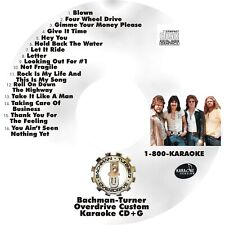 CUSTOM KARAOKE BACHMAN-TURNER OVERDRIVE 16 GREAT SONG cdg CD+G BTO GEARHEAD RARE picture
