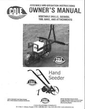 Owner Operator Maintenance Manual Fits Cole Garden Planter - Hand Seeder picture