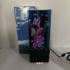 Vintage Quickiny KF-25 Fiber Optic Flower & Butterfly Lamp Blue Acrylic Case 14” picture