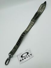 NEW OAKLEY VINTAGE WORN OLIVE LANYARD KEY RING ID HOLDER MILITARY COLOR GREEN picture