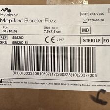 1 Cs Of 10 Bxs Of 5 Ea Mepilex  Bordered Flex 3 X 3  Expires 8/28/26 picture