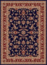 Blue Leaves Bordered Oriental Area Rug Oriental Scrolls Vines Persien Carpet picture