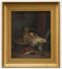 Framed 19th Century Oil - Night Watch picture