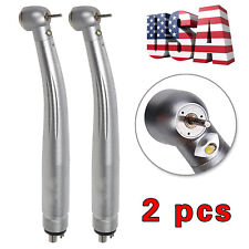 2 x LED Light High Speed Hand piece torque Push 4Hole Dental Autoclavable picture