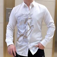 2023 New Shirt Men's Diamond Shirt Long Slim Fit Casual Shirt picture