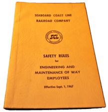 SEPTEMBER 1967 SCL SEABOARD COAST LINE SAFETY RULES ENGINEERING AND M/W EMPLOYEE picture