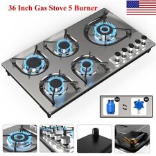 36 inch Gas Cooktop Built-in 5 Burners Stainless Steel Gas Stove NG/LPG Gas Hob picture